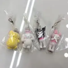 サンリオキャラクターズ ミニチュアチャーム ライブキャラクター ガチャ　4点