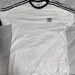 adidas トレフォイル リンガーTシャツ ホワイト ブラック XL