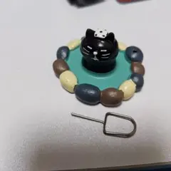 デコレ黒猫 メモスタンド 置物　訳あり