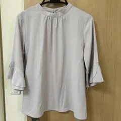 ＊earthmusic＆ecology＊フリル袖ブラウス