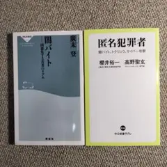 【新書2冊】闇バイト本セット