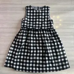 新品未使用BeBe チェック柄 ノースリーブワンピース 140