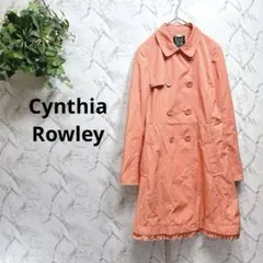 Cynthia Rowley トレンチコート 2 パステルオレンジ フリル裾のサムネイル
