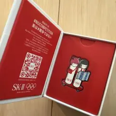 SK2 こけし　ピンバッジ　東京オリンピック2020 スケボー　非売品のサムネイル