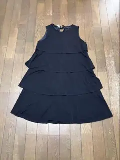 ★MARY QUANT★キュート！ブラックティアード ノースリーブワンピースのサムネイル