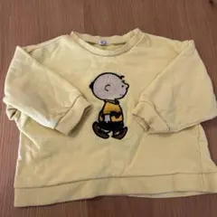 チャーリー・ブラウン刺繍スウェットトレーナー 95センチ