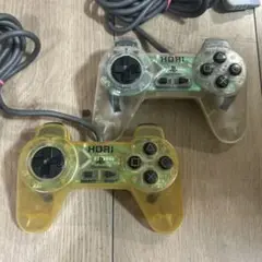 PS1 PS2 HORI コントローラー　クリア　2個セット ②