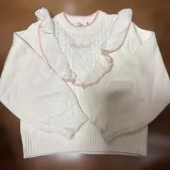 Pinkhunt フリル付きセーター XXS ホワイト