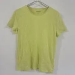 【M】半袖 Tシャツ ライムグリーン クラシック無地 古着 シンプル