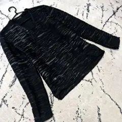TORNADO MART（M） 長袖 カットソー Vネック ブラック