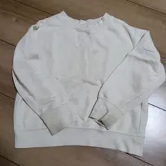 UNIQLO キッズ 長袖トレーナー アイボリー 120