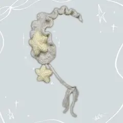 流れ星　手編みヘッドドレス
