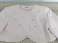 美品◆familiar ファミリア◆ さくらんぼ刺繍 カーディガン ボレロ110