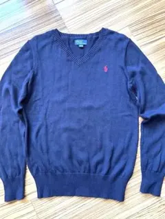 Polo by Ralph Lauren ダークネイビー Vネックセーター