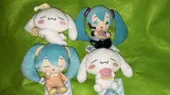 初音ミク×シナモロールミニぬいぐるみ vol.7 4種セットのサムネイル