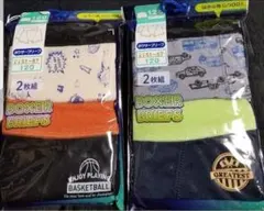 120cm　男の子　ボクサー　パンツ　４枚セット　新品　下着　クルマ　バスケ