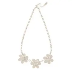 【マーキュリーデュオ】クリアアクリルフラワー ネックレス MERCURYDUO