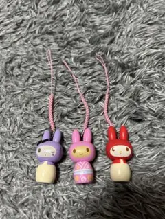 まいめろでぃ マイメロディ　こけし　3点セット　サンリオ