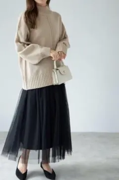 【新品】ニット　ベージュ　M