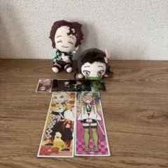 鬼滅の刃 ぬいぐるみセット 炭治郎・禰豆子　ステッカー付き　kimetsu