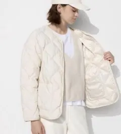 ユニクロ　パフテックリラックスジャケット　ホワイトS