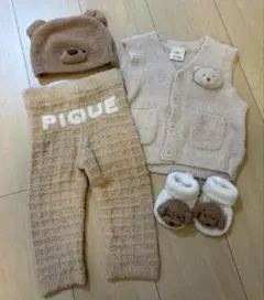 gelato pique ベア ベスト 帽子 パンツ 靴下 セット
