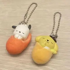 ガチャガチャ ポムポムプリン ポチャッコ おくるみベイビーマスコットミックス