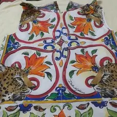 Dolce&Gabbana レオパード柄 花柄 プリント生地のサムネイル