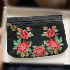 FEILER フェイラー花柄刺繍 ポーチ ドイツ製