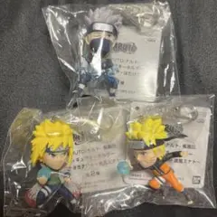 ナルト NARUTO フィギュアキーホルダー ナルト カカシ ミナト 3種類