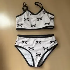 リボン柄セパレート水着