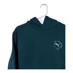 1944 PUMA スウェットパーカー　グリーン　Lサイズ　メンズ　古着