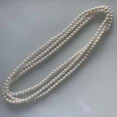 【美品】パール3連ネックレス