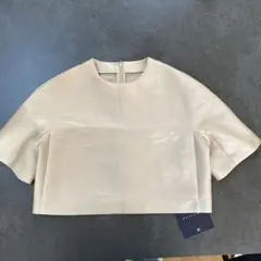 マルティニーク×川上さやかコラボ クロップド丈トップス　タグ付き