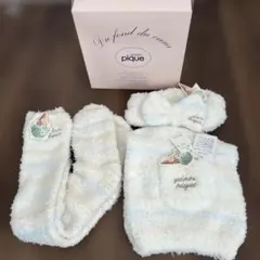 新品未使用 ジェラピケ　【3点セット】ヘアバンド＋ウエストウォーマー＋ソックス