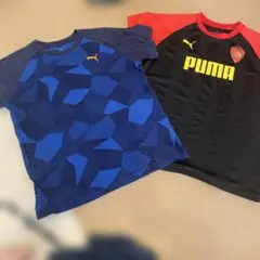 PUMA Tシャツセット 黒赤/青黒