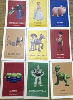 一番くじ　トイストーリー　くじ　9種類　バズ　ウッディ　半券　カード