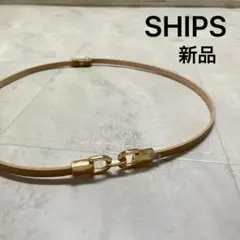 新品 スリムバックルベルト 引っ掛けタイプ ゴールド 細ベルト スライドベルト