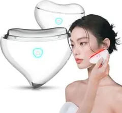 美顔器 EMS 微電流 充電式 かっさ 美顔ローラー 温熱ケア 3色LED 自宅