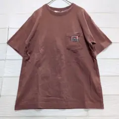 良品☆　ベン・デイビス Tシャツ ブラウン S 無地のサムネイル