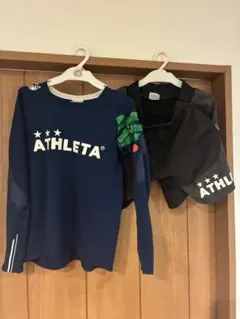 ATHLETA Tシャツ ネイビー　140 パンツ 150 2点セット