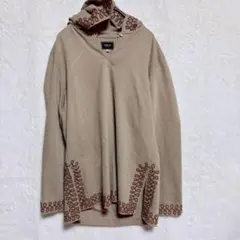 フィオルッチ　フード付きベージュ長袖カットソー　【サイズ38】　M