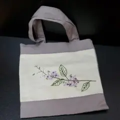 手刺繍ハンドメイド トートバッグ