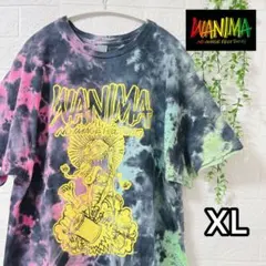 WANIMAタイダイTシャツ XL 美品 バンドT ライブ グッズ ワニマ 派手