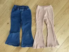 Pippi + Lotta キッズ フレアパンツ 2枚セット　MLサイズ