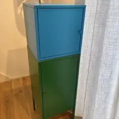 IKEA LIXHULT キャビネット 廃盤カラー　グリーン　ブルーセットのサムネイル