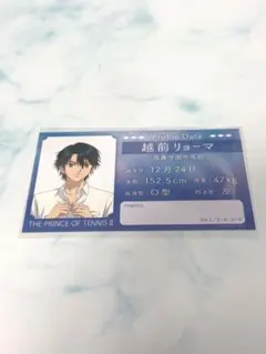 テニプリ新テニスの王子様アニメイトフェア特典身支度カード手塚越前