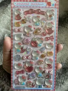 新品☆キティちゃんボンボンドロップシール正規品
