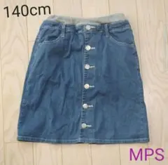 140cm　MPS　デニムスカート　インナーパンツ