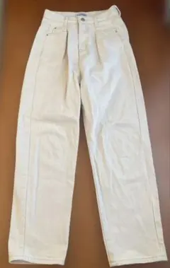 CLASSICAL ELF アイボリーデニムパンツ　L